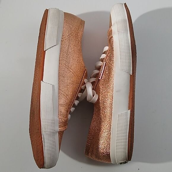Superga 2750 Metallic Rose Gold Sneaker 9.5 - Picture 6 of 8